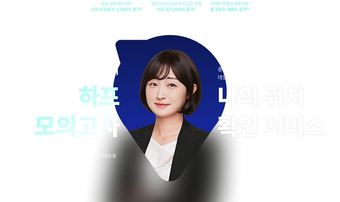 정재현 영어 하프 모의고사 나의 위치 확인 서비스