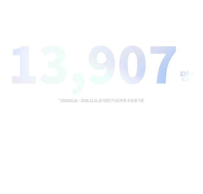 단, 1년간 공기업단기를 선택한 수험생은 13,907명